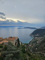 Naklejka premium View from Eze Village in France, Nice. 