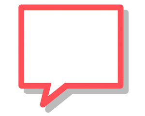 3d bubble, red speech bubble isolated on white, speech bubble on white, speech bubble png, red speech bubble icon, bubble text, bubble speech png, bubble speech sticker, red element, comunication