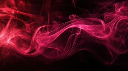 Fototapeta premium mesmerizing swirls of deep red smoke against a black backdrop ethereal tendrils create intricate patterns evoking a sense of mystery and fluid motion