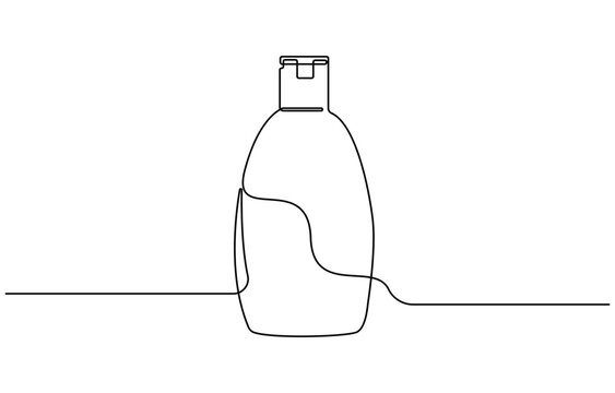 recommend clip art: Shampoo bottle continuous one line drawing vector illustration, Continuous one line drawing of cosmetic bottle with pump. One line drawing illustration of pump bottle