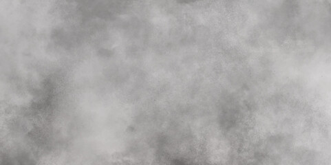Abstract white and gray isolated cloud cumulus clouds. Gray aquarelle painted realistic fog or mist smoky textured canvas design. White and ash messy wall stucco texture background.	
