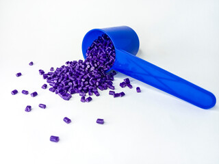Purple masterbatch granule, purple polypropylene polymer granules, cold cutting type granule...