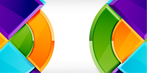 Triangle circles background. Vector Illustration For Wallpaper, Banner, Background, Card, Book Illustration, landing page