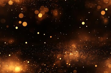 Fototapeta premium Seamless glitter vintage lights background. dark gold and black. de focused. , isolated on white background, , copy space for text,