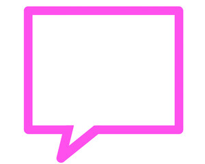 Pink speech bubble, icon, pink speech bubble icon, speech bubble, speech bubble png, speech bubble on white, pink speech bubble on white, bubble text, bubble text sign, sign, png, pink sign, bubble