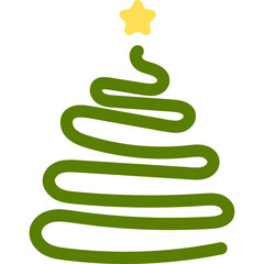Doodle Line Christmas Tree