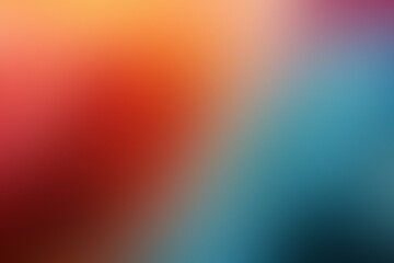 A vibrant interplay of colors with shades of red, orange, and blue blending seamlessly. The soft focus evokes a sense of energy and creativity, perfect for artistic designs