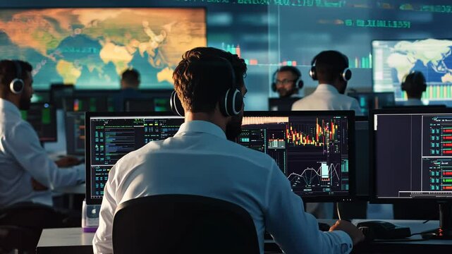 Modern Trading Floor Ambience