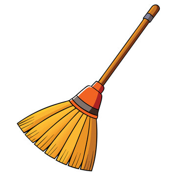 recommend clip art: Broom vector illustration 