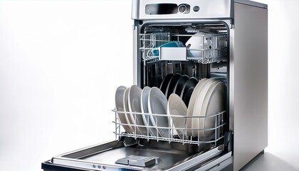dishwasher white background 