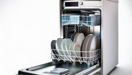 dishwasher white background 