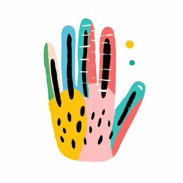 recommend clip art: Hand in funky clothing weaponry baseball.