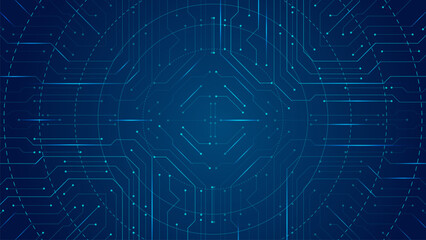 Circuit board in modern technology or Artificial intelligence AI. Computer machine learning vector editable