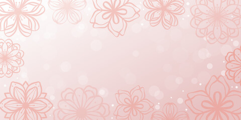 Flower backgorund, cute pastel pink abstract spring wallpaper design