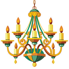 Chandelier vector illustration