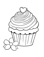 illustration of a cupcake