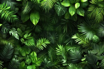 Fototapeta premium vegetation nature plant green natural environment foliage background 3d render. with generative ai