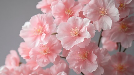 Fototapeta premium Delicate pink flowers in soft focus.