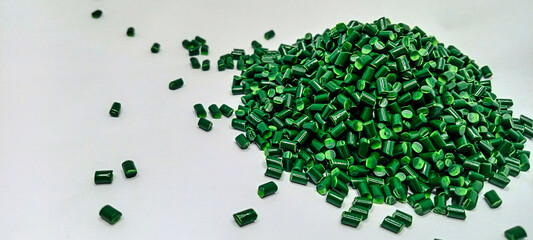 Red masterbatch granule, red polypropylene polymer granules, cold cutting type granule texture,...