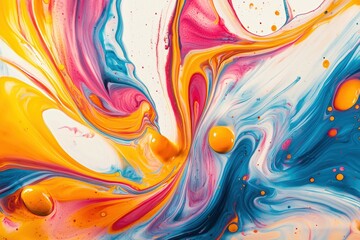 Vibrant Abstract Swirls of Colorful Forms