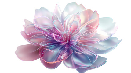 Fototapeta premium wave liquid, holographic, crystal, 3d, three-dimensional, hologram