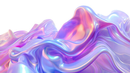 Obraz premium wave liquid, holographic, crystal, 3d, three-dimensional, hologram