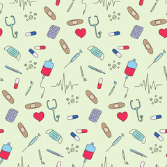 Medical pattern to congratulate a medical worker.