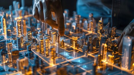 Cityplanner Using Holographic Interface to Design and Simulate Urban Development