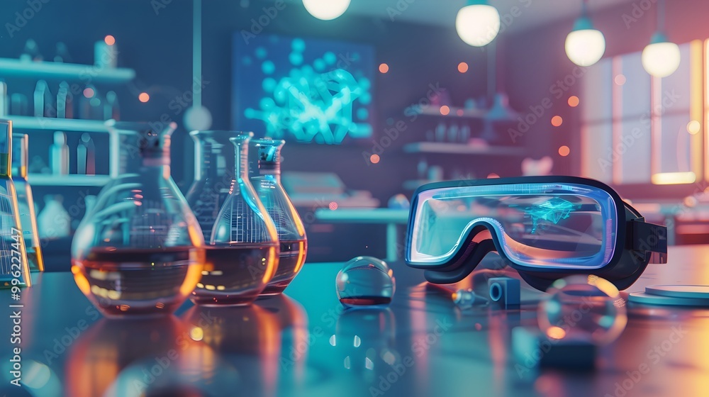 Poster virtual reality science laboratory enabling safe and immersive student experiments