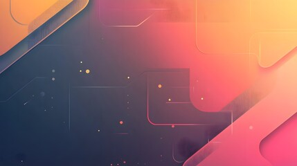 Muted gradient background with layered tech elements creating subtle depth