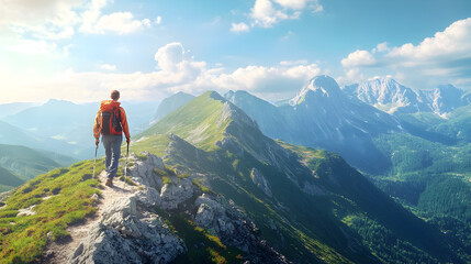 Obraz premium Hiking