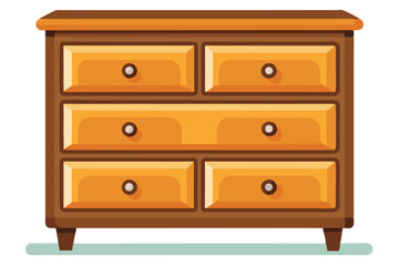 Dresser vector illustration isolated on a white background