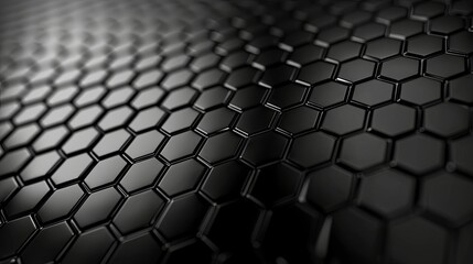 black metal hexagon background