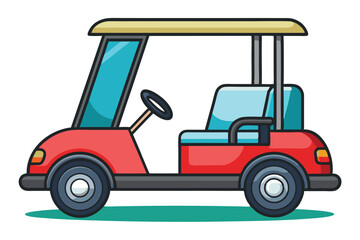 Golf cart vector illustration 