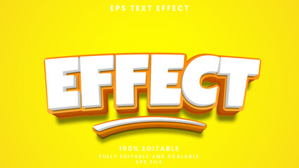 Effect editable text effect	

