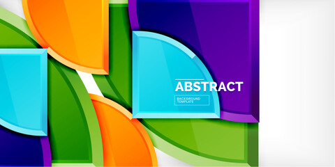 Triangle circles background. Vector Illustration For Wallpaper, Banner, Background, Card, Book Illustration, landing page