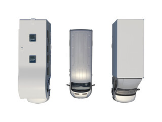 Van bus caravan car set png alpha chanel