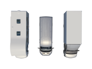 Van bus caravan car set png alpha chanel