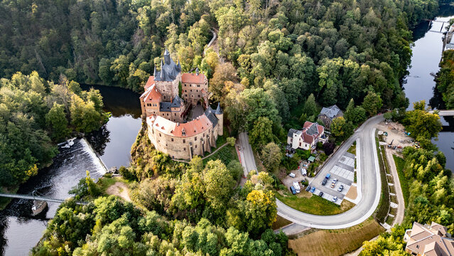 Burg Kriebstein in Sachsen mit Burgberg