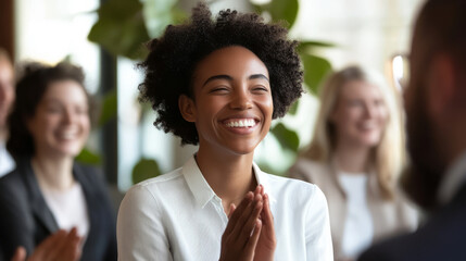 Managers acknowledge employee contributions during team meetings