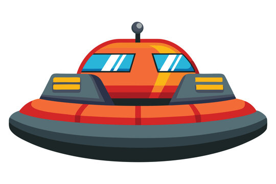 recommend clip art: Hovercraft vector vector illustration isolated on a white background