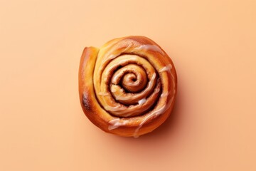 Fototapeta premium Cinnamon roll spiral bread food.
