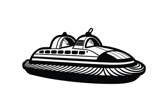 recommend clip art: Hovercraft vector vector silhouette