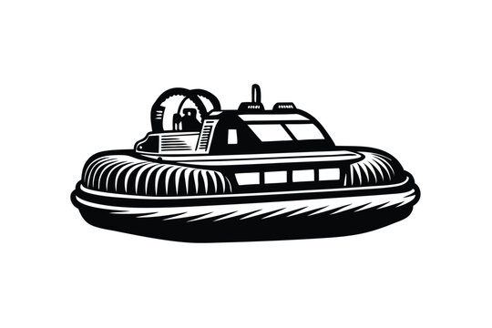 recommend clip art: Hovercraft vector vector silhouette