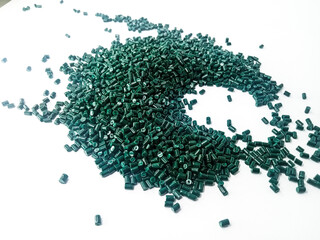 Red masterbatch granule, red polypropylene polymer granules, cold cutting type granule texture,...