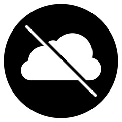 no internet glyph icon