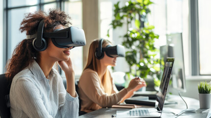 HR teams utilizing virtual reality tools for employee training and development in 2024