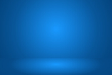 Abstract blue background,Smooth blur background like in a room with spot lights shining on the floor or on the stage,Vector illustration	
