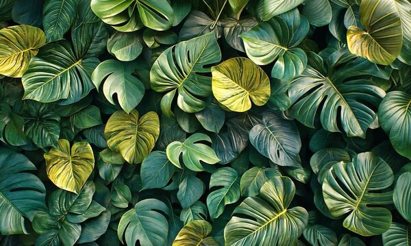 Tropical Leaves Background
