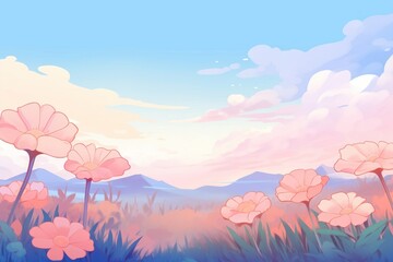 Flower backgrounds landscape outdoors.